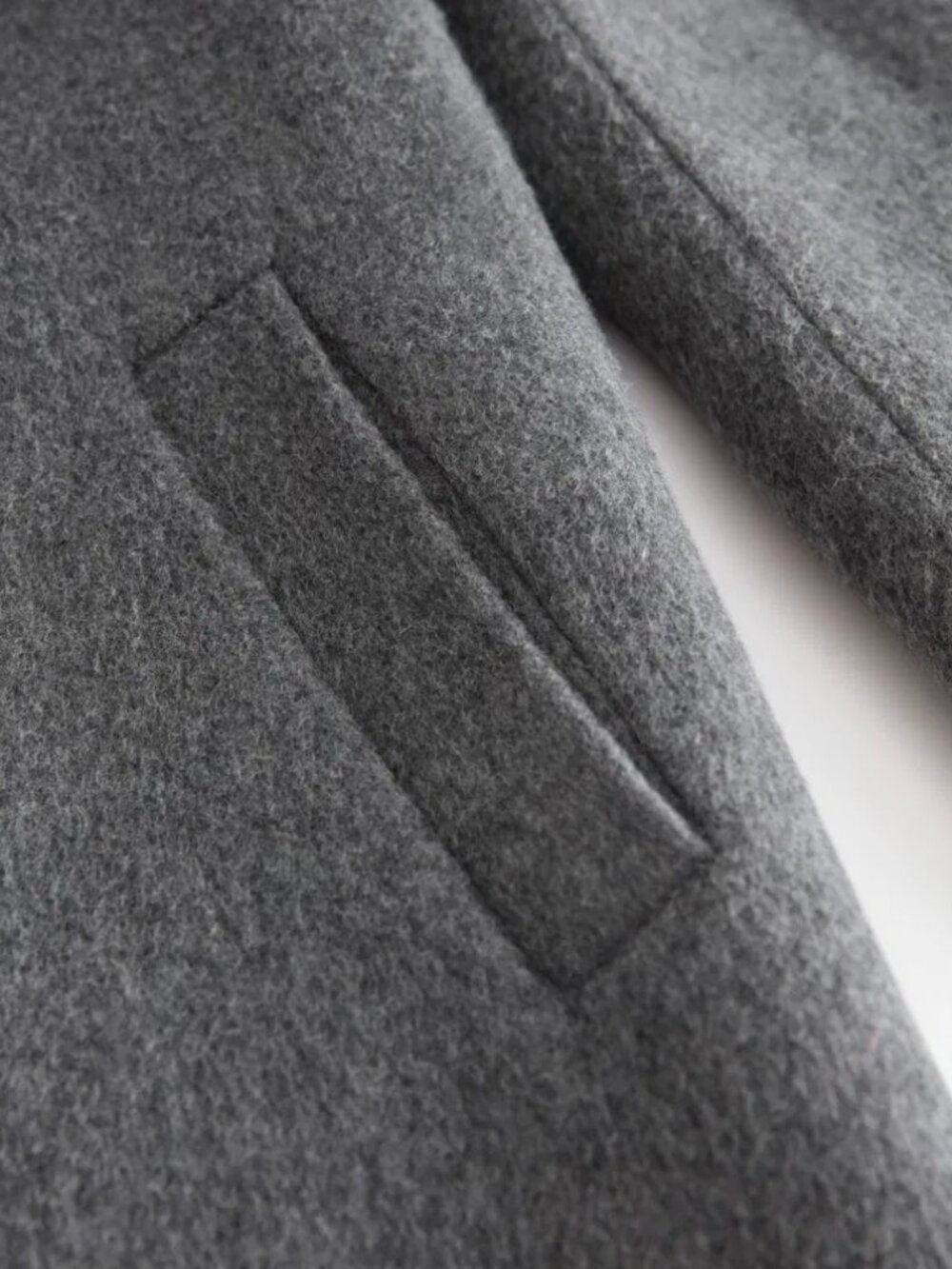 & OTHER STORIES Relaxed Alpaca Blend Coat Wool Belted Trench Long Gray $249.00 - Picture 8 of 16